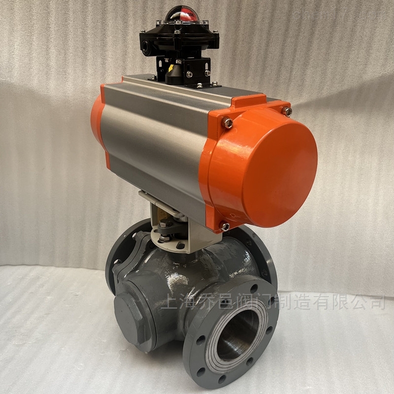 气动分流合流三通球阀